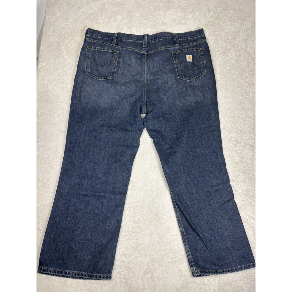 Carhartt Jeans Mens 50X32 Blue Denim Relaxed Fit Tapered Leg